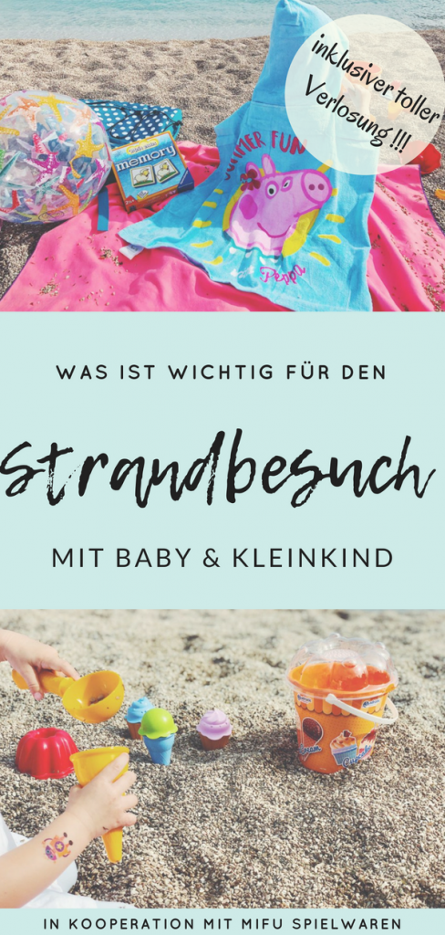 Strandbesuch mit Baby und Kleinkind Tipps und Gewinnspiel pin