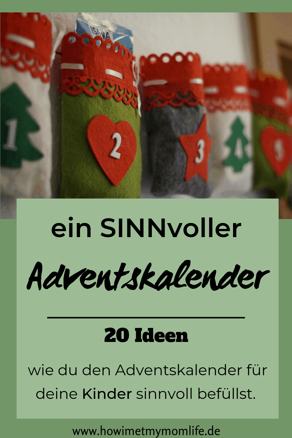 Sinnvolle Ideen für den Adventskalender für Kleinkinder Ideen Adventskalender selber machen Adventskalender befüllen Kinder