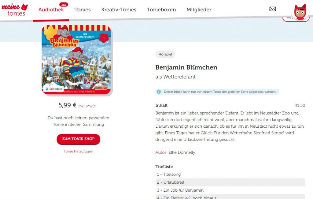 Tonies Audiothek Anleitung